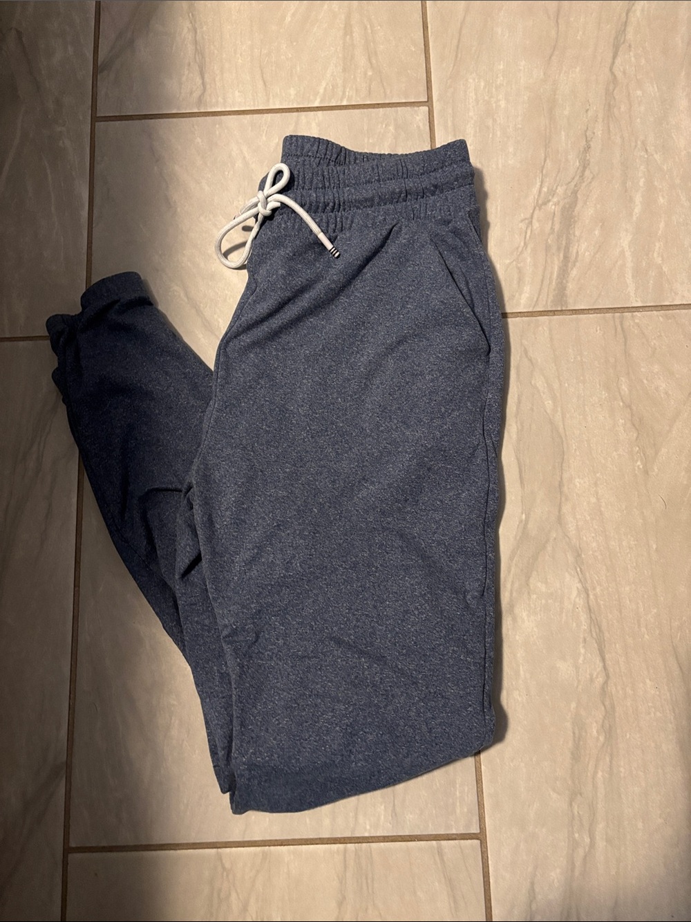 Women’s Heather Navy Drawstring Jogger Pants